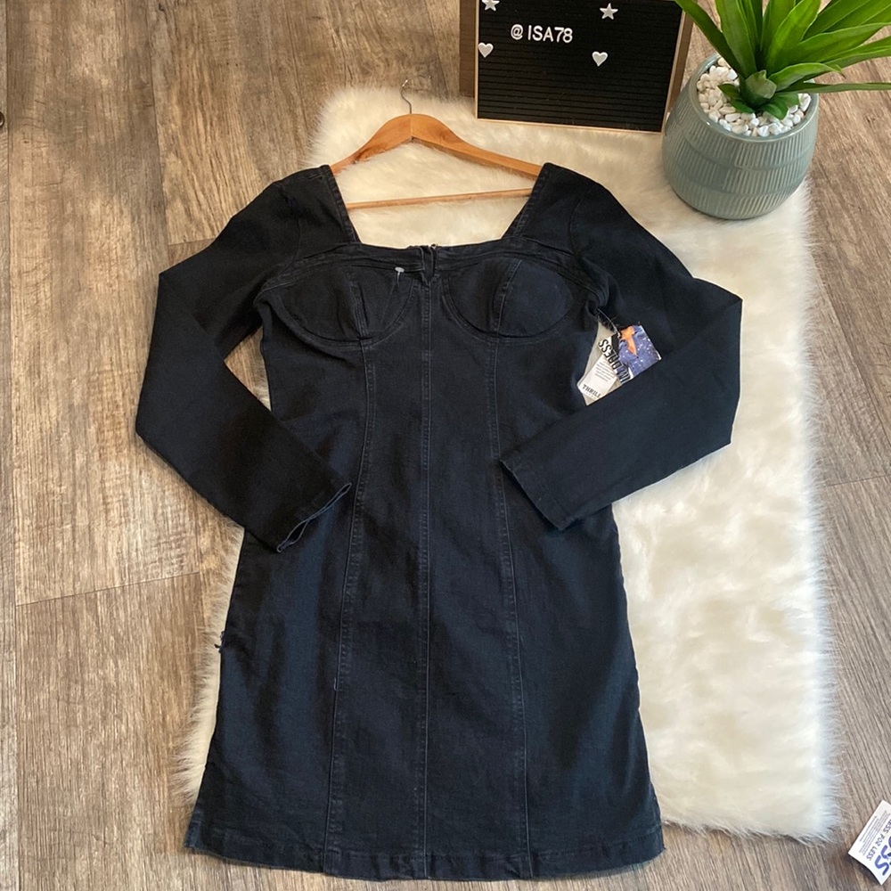 THRILL JEANS Bodycon denim dress